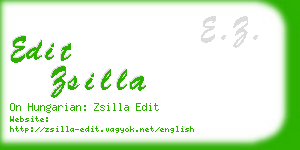 edit zsilla business card